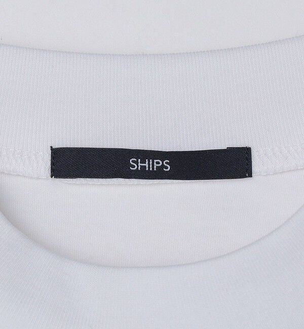 SHIPS「【WEB限定】SHIPS:〈抗菌/防臭〉テレワーク ビズ モックネック ロングスリーブ Tシャツ」|Tシャツ・カットソー|