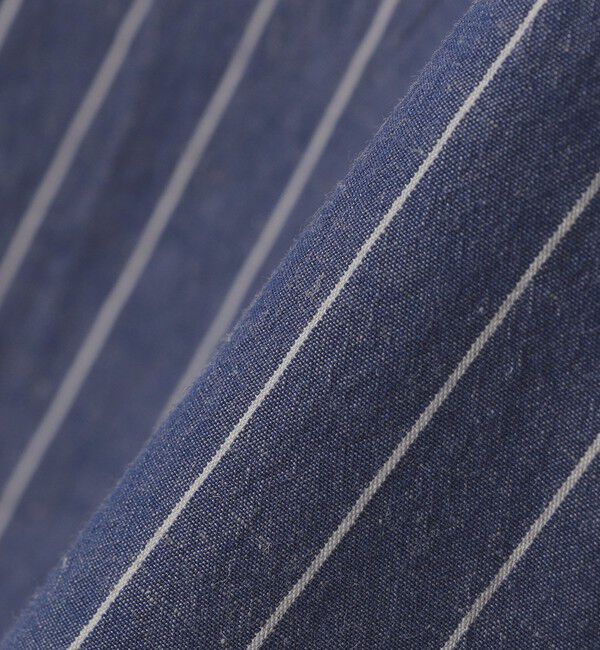 SHIPS any「SHIPS any:〈洗濯機可能〉コットン/リネン ストライプ バンドカラー シャツ◇」|シャツ・ブラウス|