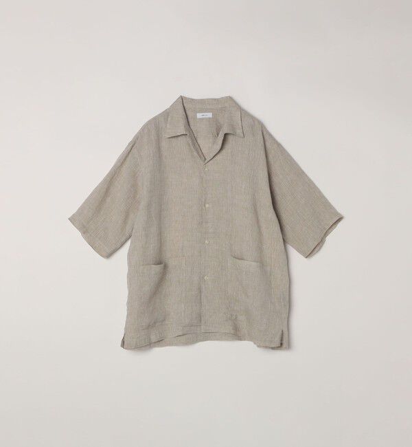 SHIPS any「SHIPS any: ピュアリネン キャンプポケット ハーフスリーブ オープン シャツ◇」|シャツ・ブラウス|