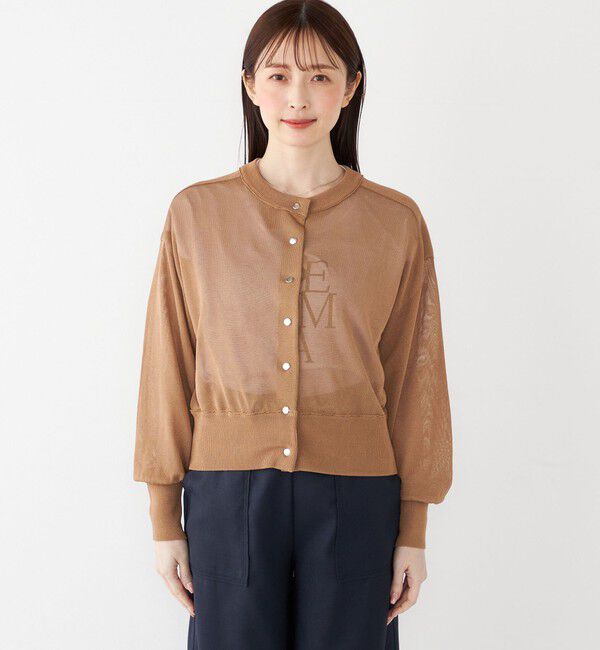 SHIPS Colors 「SHIPS Colors:〈手洗い可能〉シアー ニット ブルゾン◇」|カーディガン|