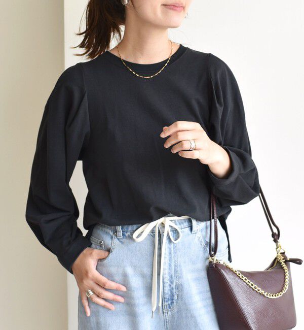 SHIPS for women「DEPEND インレー タック デザイン プルオーバー」|Tシャツ・カットソー|