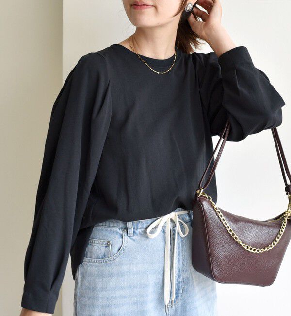 SHIPS for women「DEPEND インレー タック デザイン プルオーバー」|Tシャツ・カットソー|