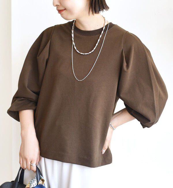 SHIPS for women「DEPEND インレー タック デザイン プルオーバー」|Tシャツ・カットソー|