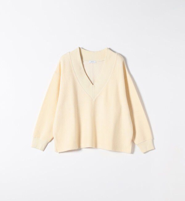 SHIPS any「SHIPS any:〈手洗い可能〉サカリバ 深Vネック ルーズ プルオーバー」|Tシャツ・カットソー|