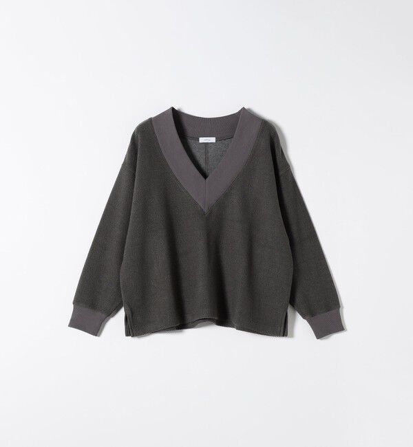 SHIPS any「SHIPS any:〈手洗い可能〉サカリバ 深Vネック ルーズ プルオーバー」|Tシャツ・カットソー|