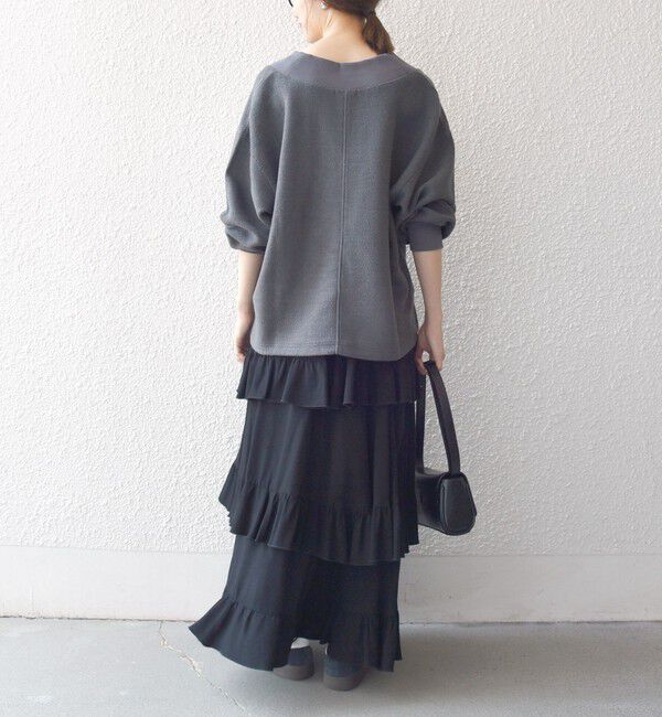 SHIPS any「SHIPS any:〈手洗い可能〉サカリバ 深Vネック ルーズ プルオーバー」|Tシャツ・カットソー|