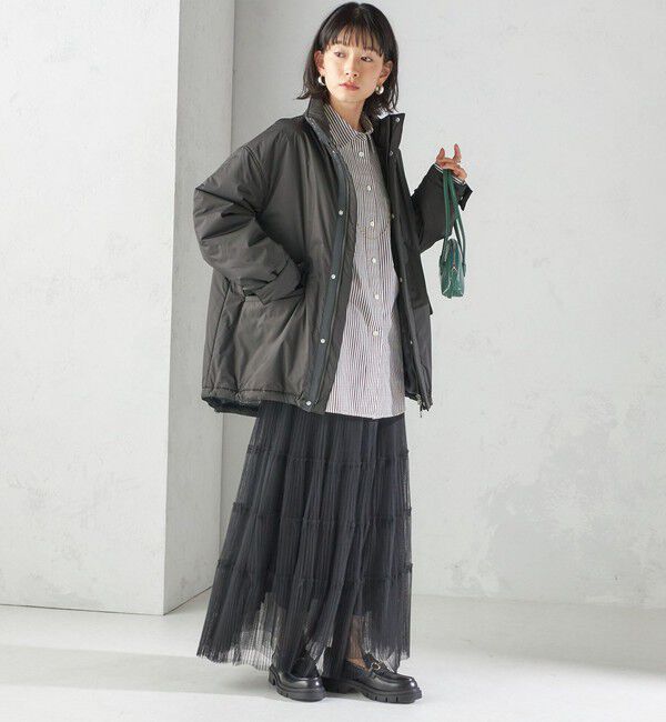 SHIPS for women「〈手洗い可能〉IMBOTEX 中綿 ミディ ジャケット」|その他|