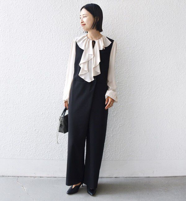 SHIPS for women「【SHIPS別注】troisiemeCHACO: 〈手洗い可能〉ラッフル フリル ブラウス（セレモニー対応可）」|シャツ・ブラウス|