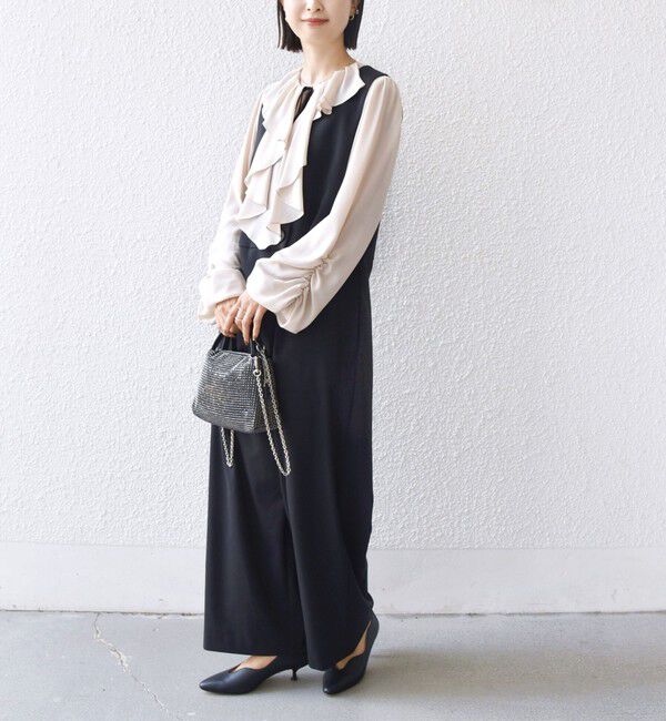 SHIPS for women「【SHIPS別注】troisiemeCHACO: 〈手洗い可能〉ラッフル フリル ブラウス（セレモニー対応可）」|シャツ・ブラウス|