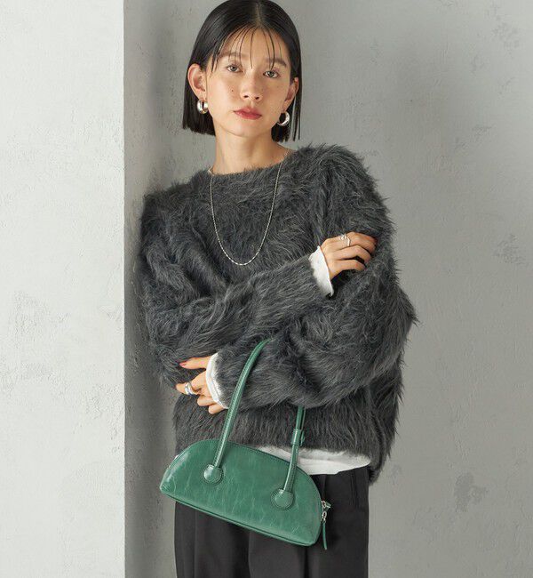 SHIPS for women「〈手洗い可能〉シャギー ファー クルーネック プルオーバー」|ニット・セーター|