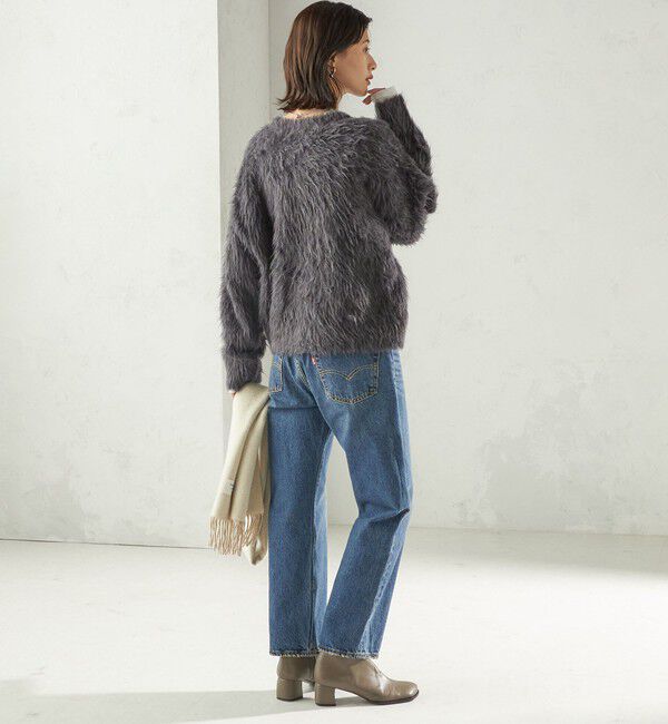 SHIPS for women「〈手洗い可能〉シャギー ファー クルーネック プルオーバー」|ニット・セーター|