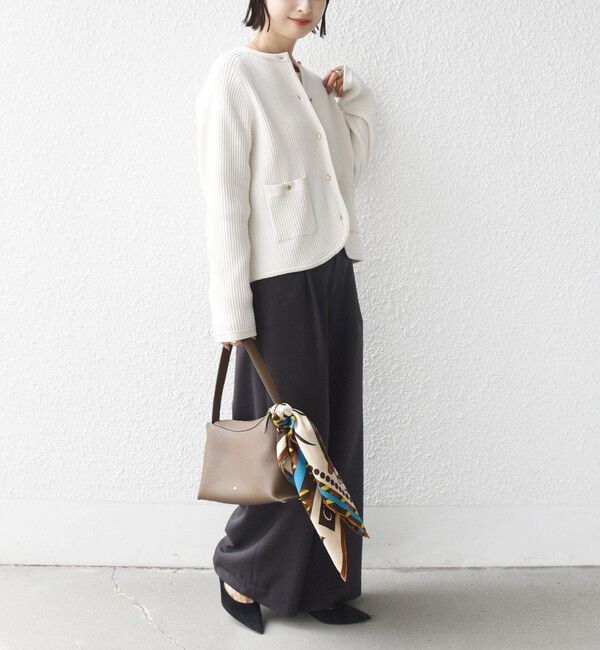 SHIPS for women「〈手洗い可能〉モール リブ クルーネック カーディガン」|カーディガン|