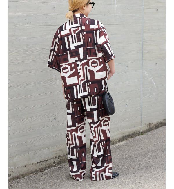 OUTDOOR PRODUCTS Usual Things「≪予約≫RAGモチーフプリントオープンカラーシャツ」|シャツ・ブラウス|