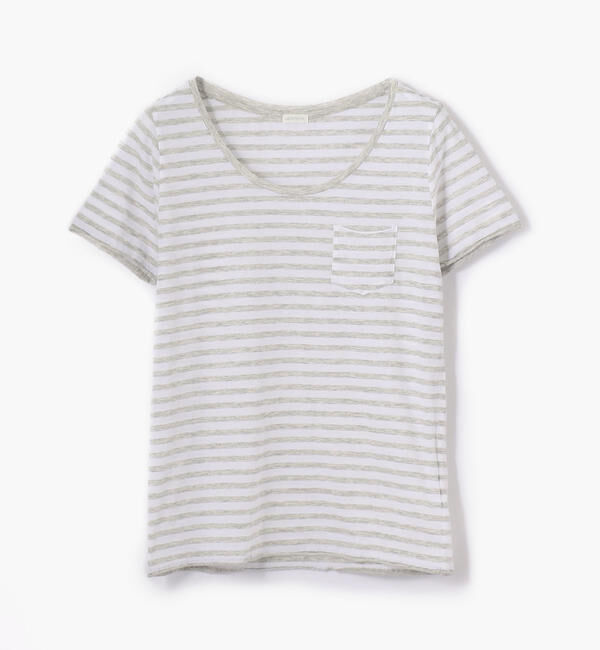 GALERIE VIE「コットン ラウンドネックプルオーバー」|Tシャツ・カットソー|12 ホワイト系