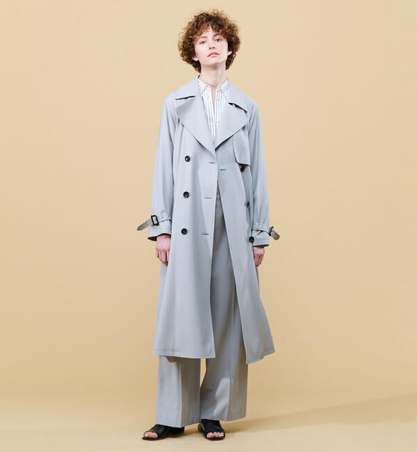 DES PRES「ハイツイストギャバジン タックワイドパンツ」|スラックス|