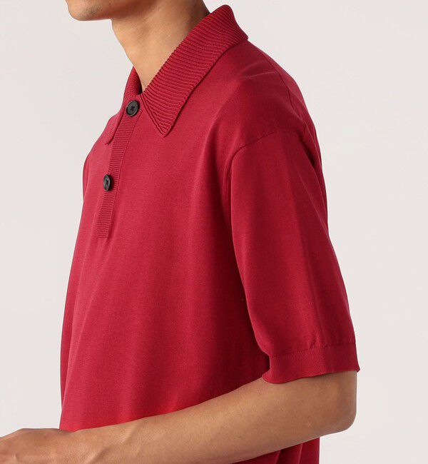 CABaN「コットン ポロニットプルオーバー」|ニット・セーター|