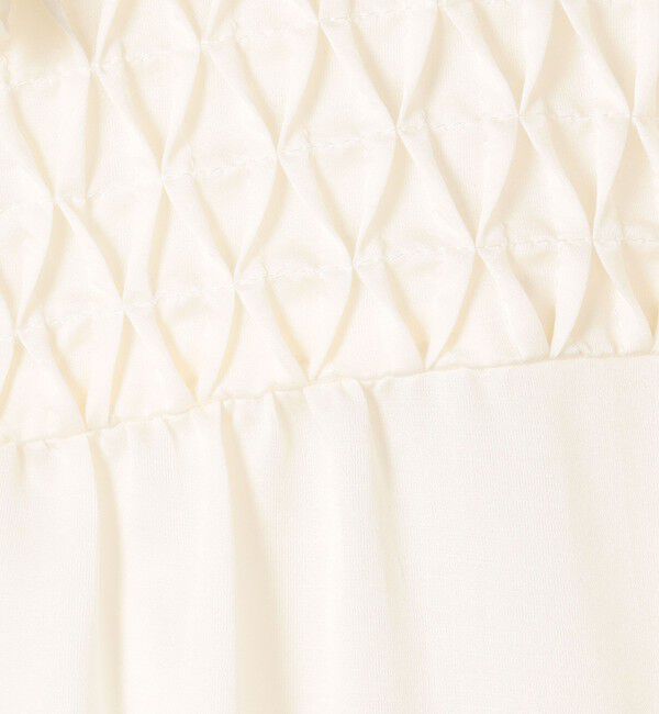 Ballsey「コットンシルクサテン アートタックブラウス」|シャツ・ブラウス|