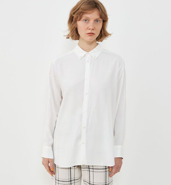 GALERIE VIE「レーヨンコンパクトブロード ボタンダウンシャツ」|シャツ・ブラウス|