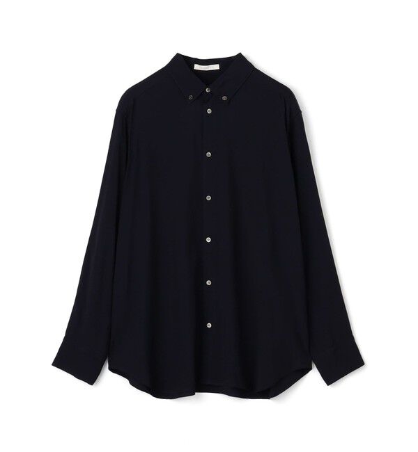 GALERIE VIE「レーヨンコンパクトブロード ボタンダウンシャツ」|シャツ・ブラウス|69 ネイビー
