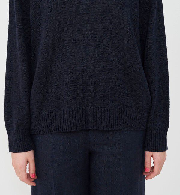 GALERIE VIE「リネンリリヤーン クルーネックプルオーバー」|ニット・セーター|