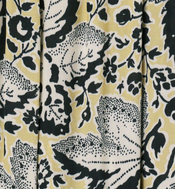 SOULEIADO「レーヨンシャンタンプリント コンビネゾン」|オールインワン|