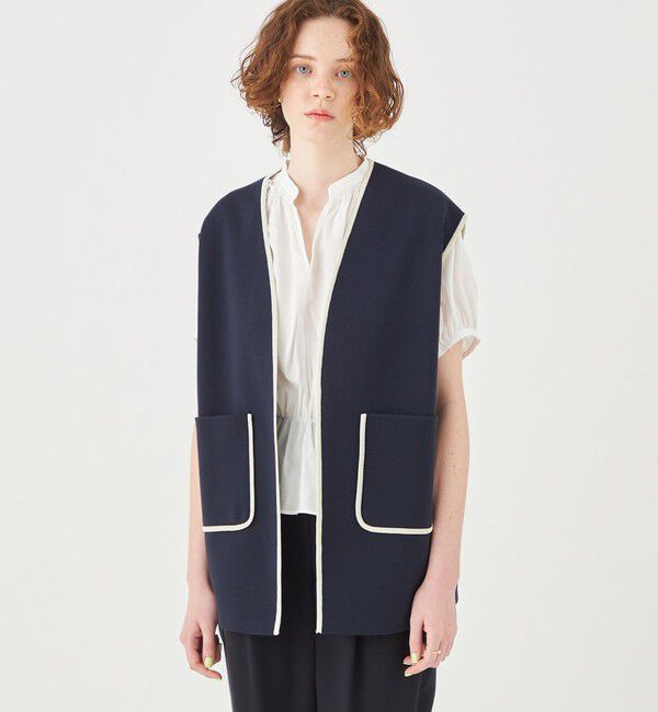 Ballsey「ミラノリブ ジレ」|ベスト・ジレ|