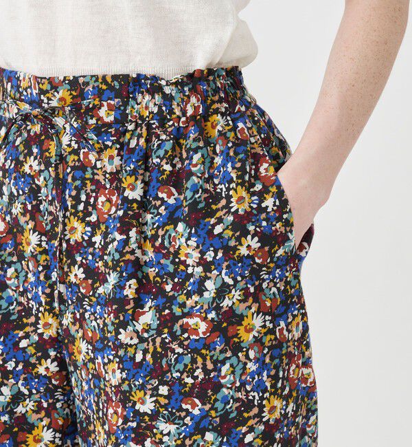 SOULEIADO「レーヨンローンプリント イージーストレートパンツ」|その他|