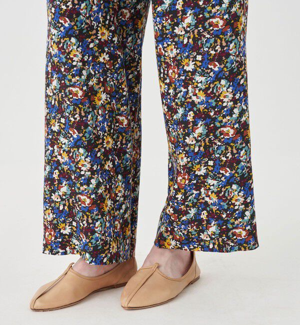 SOULEIADO「レーヨンローンプリント イージーストレートパンツ」|その他|