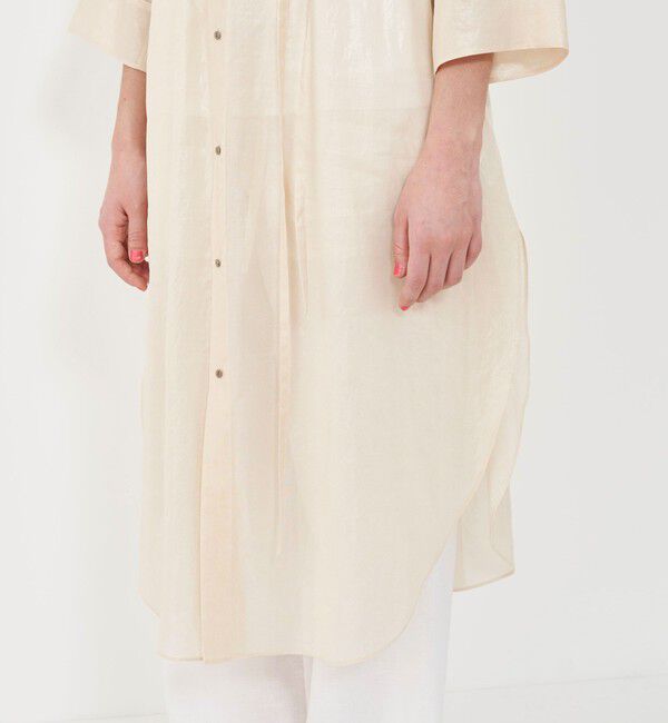 GALERIE VIE「 ボイルワッシャー シャツワンピース」|ワンピース|