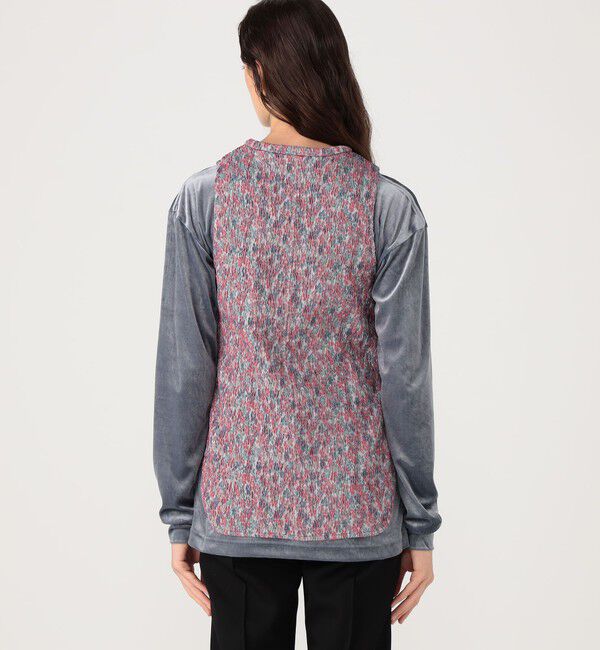 BACCA「フラワージャガード ストレッチタンクトップ」|シャツ・ブラウス|