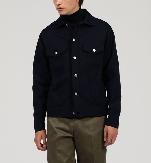 TOMORROWLAND MENS「TOMORROWLAND tricot ウールシルクミラノリブ ニットGジャン」|ニット・セーター|