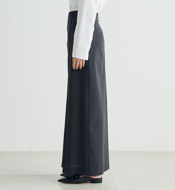 Edition「ウールストライプ ロングスカート」|スカート|