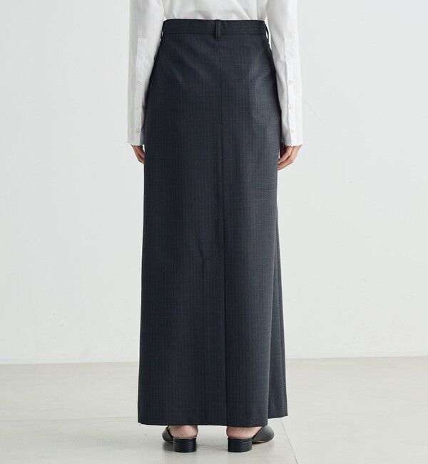 Edition「ウールストライプ ロングスカート」|スカート|