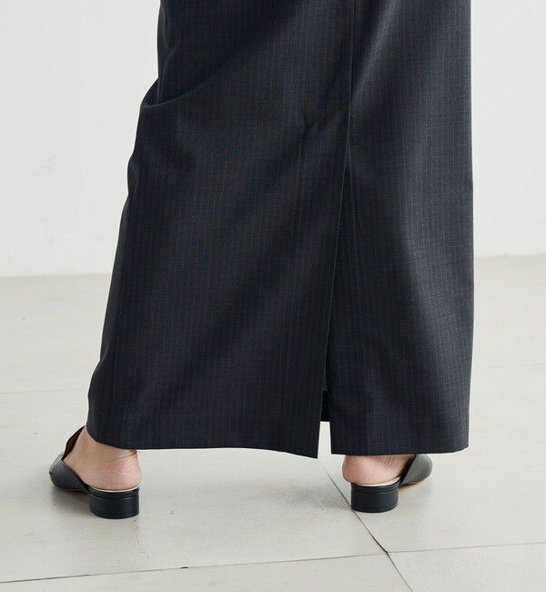 Edition「ウールストライプ ロングスカート」|スカート|