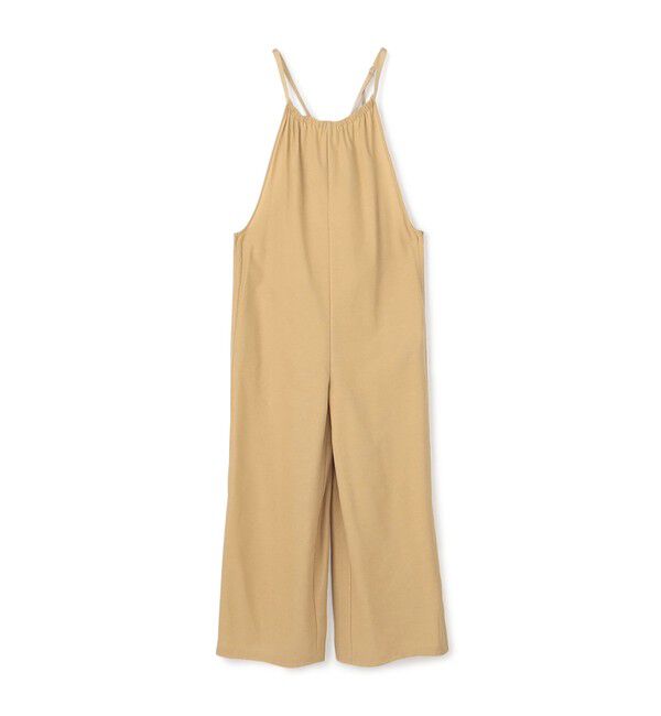 MACPHEE「コットンジョーゼット ギャザーオールインワン」|オールインワン|43 ベージュ