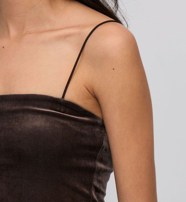 BACCA「inner piece ベロアジャージー カップインキャミソール」|Tシャツ・カットソー|