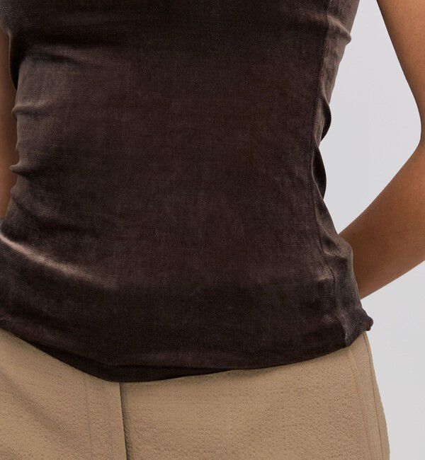 BACCA「inner piece ベロアジャージー カップインキャミソール」|Tシャツ・カットソー|