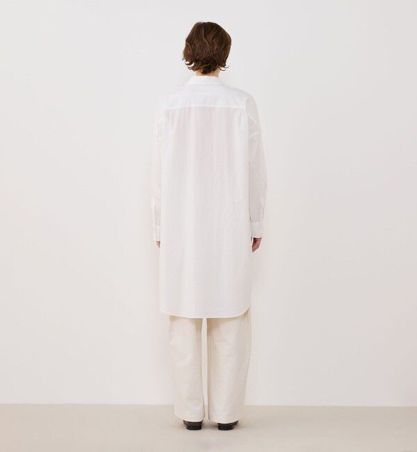 GALERIE VIE「クリスプライトコットン レイヤードロングシャツ」|チュニック|
