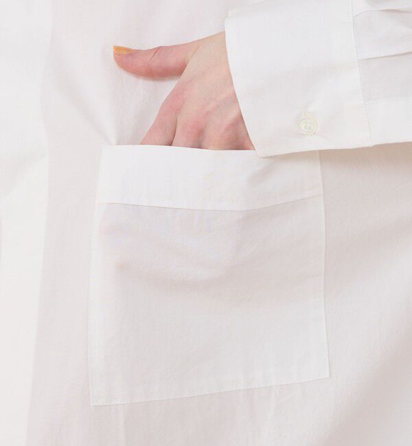 GALERIE VIE「クリスプライトコットン レイヤードロングシャツ」|チュニック|