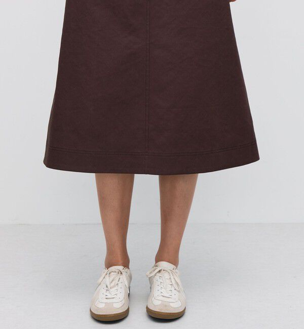 BACCA「コットンポリエステルビンテージギャバジン トラペーズスカート」|スカート|