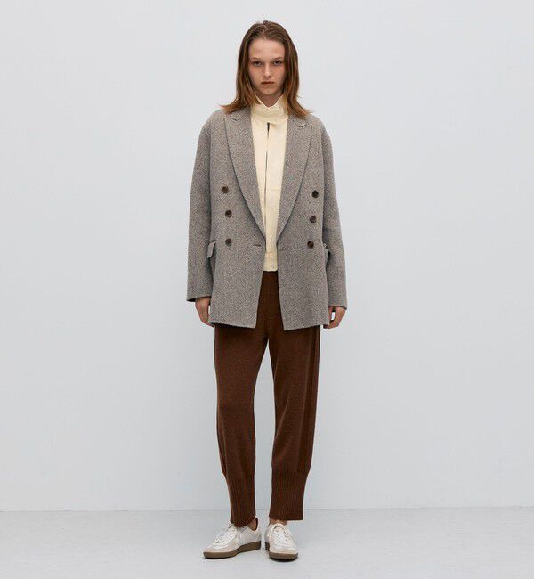 BACCA「オートミールダブルフェイス リバージャケットコート」|テーラードジャケット|