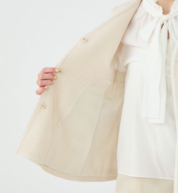 Ballsey「ライトファンシーツイード ペプラムジレ」|ベスト・ジレ|