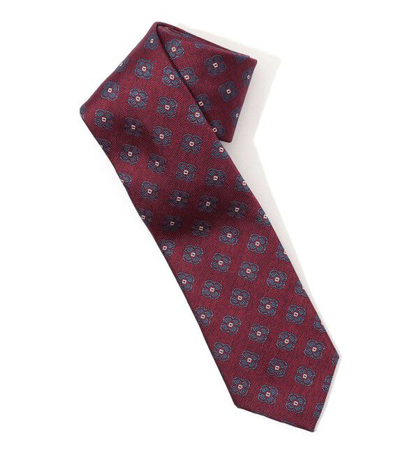 TOMORROWLAND GOODS「STEFANO BIGI シルクジャガード 小紋柄ネクタイ」|ネクタイ・蝶ネクタイ|38 ダークレッド系