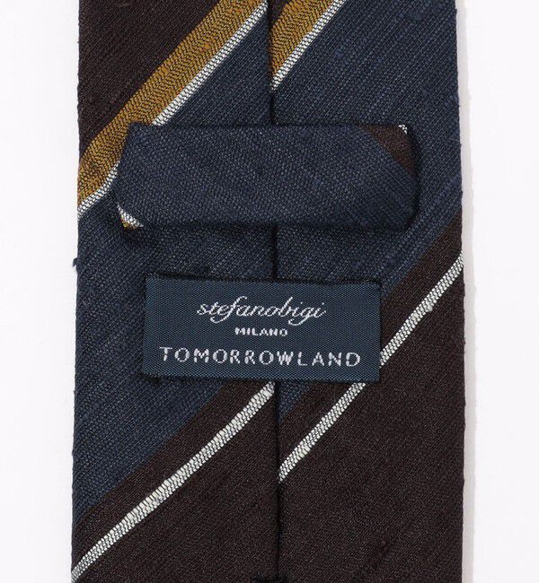 TOMORROWLAND GOODS「STEFANO BIGI シルクシャンタン レジメンタルネクタイ」|ネクタイ・蝶ネクタイ|