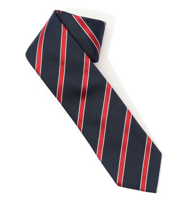 TOMORROWLAND GOODS「STEFANO BIGI シルク レジメンタル ネクタイ」|ネクタイ・蝶ネクタイ|68 ネイビー系