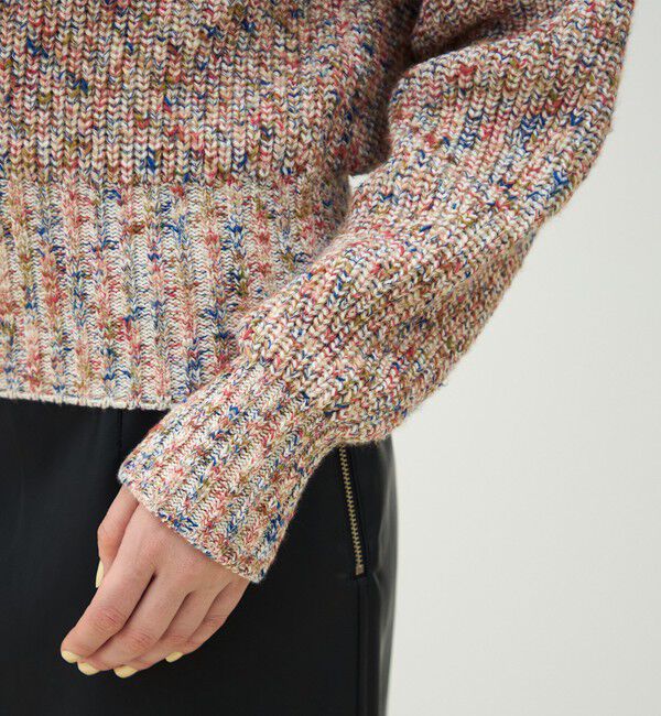 MACPHEE「ハイブリットコットンツイーディー コンパクトブルゾン」|カーディガン|