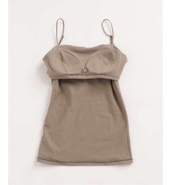 EMILYWEEK「《追加3》オーガニックコットン混 ストレッチブラキャミソール（グレー）」|インナー|