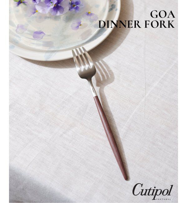 journal standard Furniture「【Cutipol/クチポール】GOA DINNER FORK BR&times;SV　ディナーフォーク」|食器・キッチングッズ|ブラウン