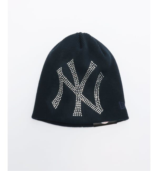 JOINT WORKS「NEW ERA / ニューエラ BEANIE BIG RHINESTONE」|ニット帽|ネイビー