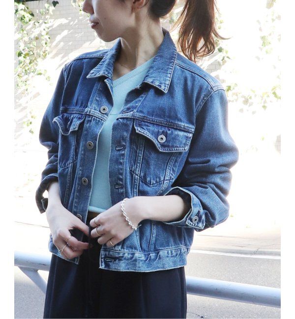 Plage「コンパクトデニムジャケット」|その他|ネイビー